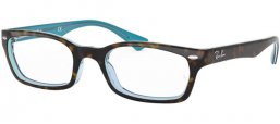 Lunettes de vue - Ray-Ban® - RX5150 - 5023 TOP HAVANA ON TRANSPARENT AZURE