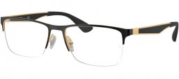Monturas - Ray-Ban® - RX6335 - 2890 GOLD TOP ON BLACK