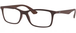 Monturas - Ray-Ban® - RX7047 - 5451 MATTE TRANSPARENT BROWN