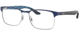 Frames - Ray-Ban® - RX8416 - 3016 SILVER ON TOP MATTE BLUE