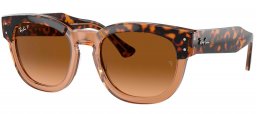 Gafas de Sol - Ray-Ban - RB0298S MEGA HAWKEYE - 1292M2 HAVANA ON TRANSPARENT BROWN // BROWN GRADIENT POLARIZED