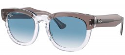 Gafas de Sol - Ray-Ban - RB0298S MEGA HAWKEYE - 13553F  GREY ON TRANSPARENT // GRADIENT BLUE