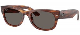 Gafas de Sol - Ray-Ban - RB0832S MEGA WAYFARER II - 954/B1 HAVANA STRIPED // DARK GREY