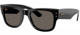 Gafas de Sol - Ray-Ban - RB0840S MEGA WAYFARER - 6826J5  BLACK // DARK GREY