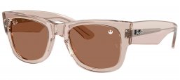 Gafas de Sol - Ray-Ban - RB0840S MEGA WAYFARER - 68701A  TRANSPARENT LIGHT BROWN // BROWN
