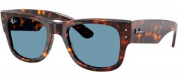 Gafas de Sol - Ray-Ban - RB0840S MEGA WAYFARER - 902/56  HAVANA // BLUE