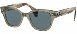 Gafas de Sol - Ray-Ban - RB0880S - 66353R TRANSPARENT GREEN // DARK BLUE POLARIZED