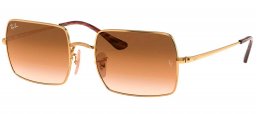 Gafas de Sol - Ray-Ban - RB1969 RECTANGLE - 914751 GOLD // CLEAR BROWN GRADIENT