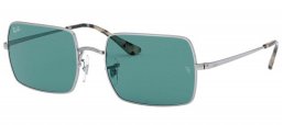 Gafas de Sol - Ray-Ban - RB1969 RECTANGLE - 919756 SILVER // AZURE MIRROR BLUE