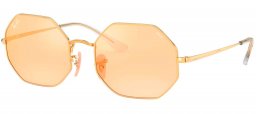 Gafas de Sol - Ray-Ban - RB1972 OCTAGON - 001/B4 SHINY GOLD // PHOTOCROMIC ORANGE MIRROR GOLD