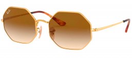 Gafas de Sol - Ray-Ban - RB1972 OCTAGON - 914751 GOLD // CLEAR BROWN GRADIENT
