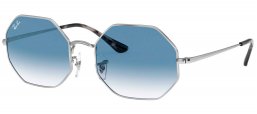 Gafas de Sol - Ray-Ban - RB1972 OCTAGON - 91493F SILVER // CLEAR BLUE GRADIENT