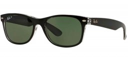 Gafas de Sol - Ray-Ban - RB2132 NEW WAYFARER - 630971 MATTE BLACK ON OPAL ICE // GREY GRADIENT