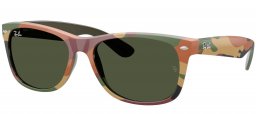 Gafas de Sol - Ray-Ban - RB2132 NEW WAYFARER - 682331  CAMOUFLAGE GREEN // GREEN