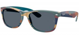 Gafas de Sol - Ray-Ban - RB2132 NEW WAYFARER - 6824R5  CAMOUFLAGE BLUE // BLUE