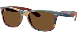 Gafas de Sol - Ray-Ban - RB2132 NEW WAYFARER - 682533  BROWN AND BLUE CAMOUFLAGE // DARK BROWN