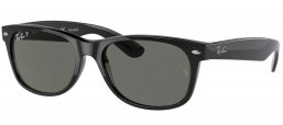Gafas de Sol - Ray-Ban - RB2132 NEW WAYFARER - 901/58 BLACK // CRYSTAL GREEN POLARIZED