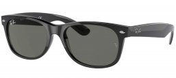Gafas de Sol - Ray-Ban - RB2132 NEW WAYFARER - 901 BLACK // CRYSTAL GREEN