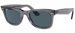 Gafas de Sol - Ray-Ban - RB2140 ORIGINAL WAYFARER - 6773R5  TRANSPARENT GREY // DARK BLUE