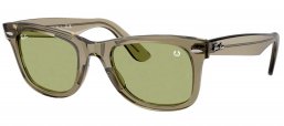 Gafas de Sol - Ray-Ban - RB2140 ORIGINAL WAYFARER - 68694E  TRANSPARENT GREEN // BOTTLE GREEN