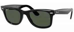 Gafas de Sol - Ray-Ban - RB2140 ORIGINAL WAYFARER - 901/58 BLACK CRYSTAL // GREEN POLARIZED
