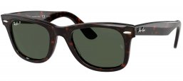 Gafas de Sol - Ray-Ban - RB2140 ORIGINAL WAYFARER - 902/58 TORTOISE // GREEN POLARIZED