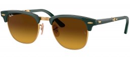 Gafas de Sol - Ray-Ban - RB2176 CLUBMASTER FOLDING - 136885 DARK GREEN // BROWN GRADIENT