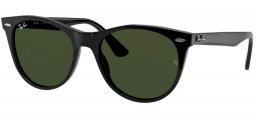 Gafas de Sol - Ray-Ban - RB2185 WAYFARER II - 901/31 BLACK // GREEN
