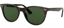 Gafas de Sol - Ray-Ban - RB2185 WAYFARER II - 902/31 HAVANA // GREEN