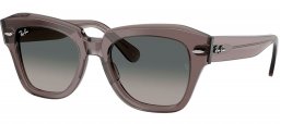 Gafas de Sol - Ray-Ban - RB2186 STATE STREET - 136971  TRANSPARENT GREY // GREY GRADIENT