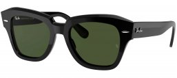 Gafas de Sol - Ray-Ban - RB2186 STATE STREET - 901/31 BLACK // GREEN