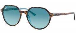 Gafas de Sol - Ray-Ban - RB2195 THALIA - 13163M HAVANA ON LIGHT BLUE // BLUE GRADIENT GREY