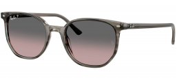 Gafas de Sol - Ray-Ban - RB2197 ELLIOT - 1438M3  STRIPED GREY // GREY GRADIENT POLARIZED