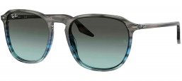 Gafas de Sol - Ray-Ban - RB2203 - 1391GK STRIPED GREY GRADIENT BLUE // BLUE VINTAGE GRADIENT BLACK