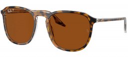 Gafas de Sol - Ray-Ban - RB2203 - 139357 HAVANA ON TRANSPARENT // BROWN POLARIZED