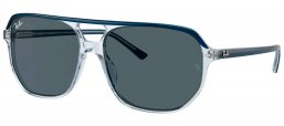 Gafas de Sol - Ray-Ban - RB2205 BILL ONE - 1397R5  BLUE ON TRANSPARENT BLUE // BLUE