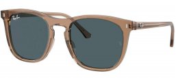 Gafas de Sol - Ray-Ban - RB2210 - 6765R5  TRANSPARENT BROWN // BLUE ANTIREFLECTION