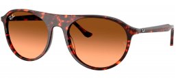 Gafas de Sol - Ray-Ban - RB2215 - 14293B  RED HAVANA // BLACK GRADIENT PINK