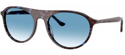 Gafas de Sol - Ray-Ban - RB2215 - 14303F  BLUE HAVANA // BLUE GRADIENT