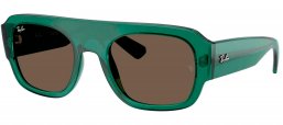 Gafas de Sol - Ray-Ban - RB2218 - 6681/3 TRANSPARENT GREEN // BROWN