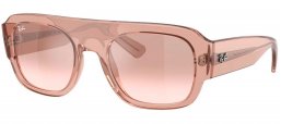 Gafas de Sol - Ray-Ban - RB2218 - 67278Z  TRANSPARENT LIGHT BROWN // LIGHT BROWN MIRROR SILVER
