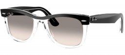 Gafas de Sol - Ray-Ban - RB2240  WAYFARER - 129432  BLACK ON TRANSPARENT // GREY GRADIENT
