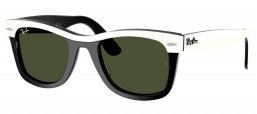 Gafas de Sol - Ray-Ban - RB2240  WAYFARER - 144431  WHITE ON BLACK // GREEN