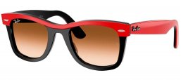 Gafas de Sol - Ray-Ban - RB2240  WAYFARER - 955/51 RED ON BLACK // BROWN GRADIENT