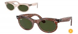 Gafas de Sol - Ray-Ban - RB2242 WAYFARER OVAL - 138331  PHOTOCHROMATIC WAVES GREY // GREEN