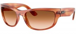 Gafas de Sol - Ray-Ban - RB2289 MEGA BALORAMA - 140351  STRIPED BROWN // BROWN GRADIENT TRANSPARENT