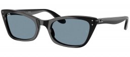 Gafas de Sol - Ray-Ban - RB2299 LADY BURBANK - 901/R5 BLACK // BLUE