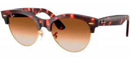 Gafas de Sol - Ray-Ban - RB2341 CLUBMASTER WAY - 143251  PINK HAVANA ON GOLD // BROWN GRADIENT