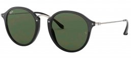 Gafas de Sol - Ray-Ban - RB2447 ROUND - 901 BLACK // GREEN