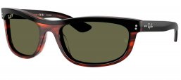 Gafas de Sol - Ray-Ban - RB2489 BALORAMA - 144058  BLACK ON HAVANA // GREEN POLARIZED